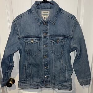Madewell The Oversized Trucker Jean Jacket Size Small
